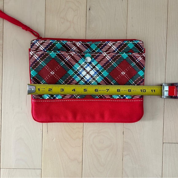 Land’s End Red Plaid Clutch - Picture 2 of 3